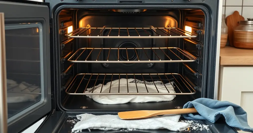 Como limpar forno com gordura queimada no fundo